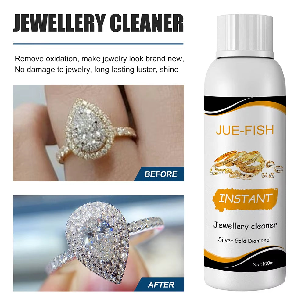 Jewellery Cleaning Solution Fluid for Ultrasonic Machine Cleaner Use Liquid to Clean Gold Silver Watches Diamonds