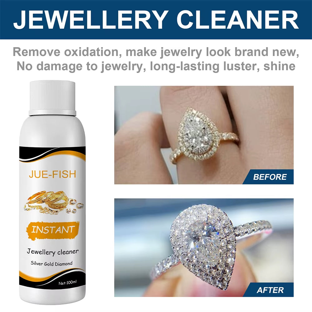 Jewellery Cleaning Solution Fluid for Ultrasonic Machine Cleaner Use Liquid to Clean Gold Silver Watches Diamonds