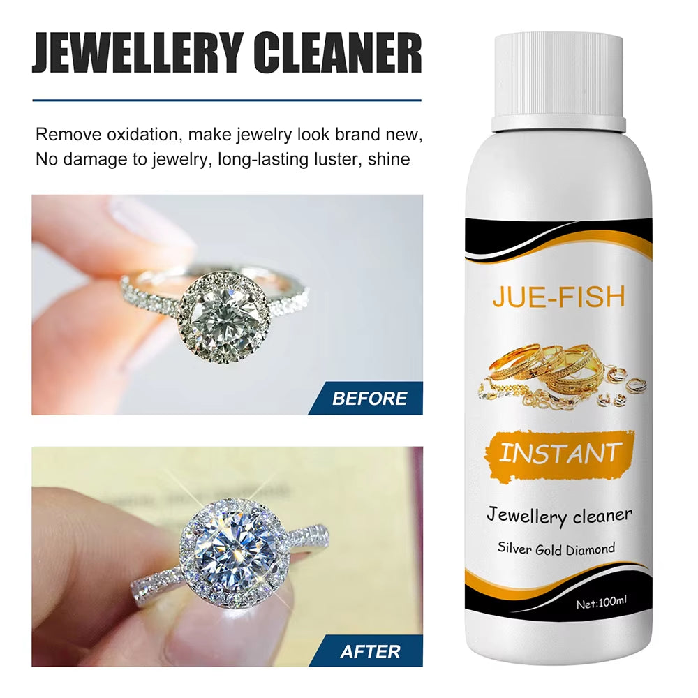 Jewellery Cleaning Solution Fluid for Ultrasonic Machine Cleaner Use Liquid to Clean Gold Silver Watches Diamonds