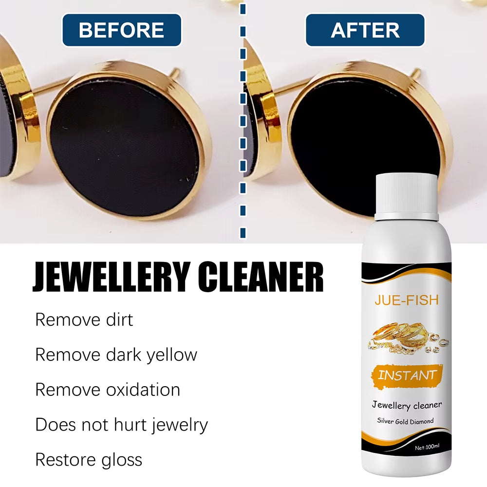 Jewellery Cleaning Solution Fluid for Ultrasonic Machine Cleaner Use Liquid to Clean Gold Silver Watches Diamonds